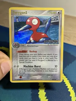 Porygon2 25/113 Reverse Holo Rare EX Delta Species Stamped Pokemon Card MP - Image 3