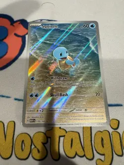 Squirtle 170/165 Scarlet & Violet 151 Illustration Rare HOLO Pokemon Card NM - Image 1