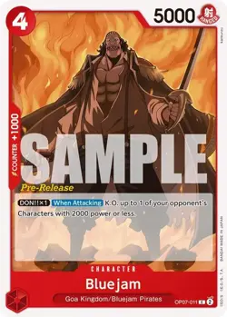 Bluejam (OP07-011/75) OP07 500 Years in the Future Pre-Release Cards NM - Image 1