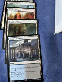 10 x TEMPLE (Scry-Land) ( Full Set = 1 of each ) LP Mixed Sets Commander EDH - Image 5