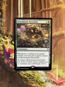 1x Beastmaster Ascension NM Eng MTG - Bloomburrow Commander - Image 1