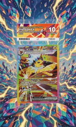 Perfect Subgrades Pokemon TCG Jolteon Ex 153/131 SIR Prismatic Evolutions ACE 10 - Image 1