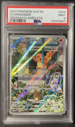 2023 Pokemon Charmander 044 Promo Full Art PSA 9 - Image 1