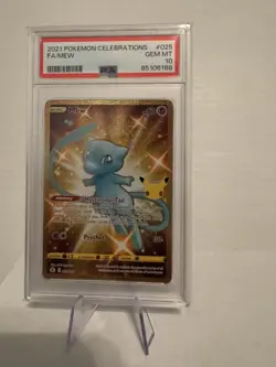 2021 POKEMON CELEBRATIONS #025 FA/MEW PSA 10 - Image 1