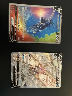 Pokemon TCG Origin Forme Dialga v & Palkia V Astral Radiance Ultra Rare Holo - Image 1