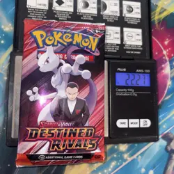 Heavy 22.27g Pokemon Sealed Destined Rivals Booster Pack - Image 1
