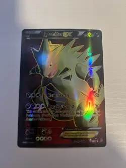 Pokemon Tyranitar EX Ultra Rare Full Art Holo XY Ancient Origins 91/98 - Image 1
