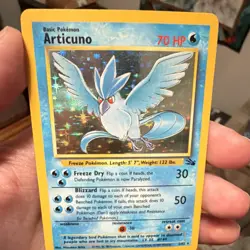 Pokemon Articuno Fossil Holo Rare 2/62 1999 Wizards 70 HP Unlimited - Image 1