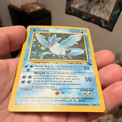 Pokemon Articuno Fossil Holo Rare 2/62 1999 Wizards 70 HP Unlimited - Image 2