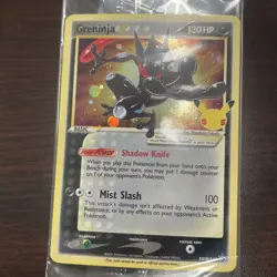 Pokemon Greninja Gold Star Promo Holo SWSH144 Celebrations Sealed D - Image 1