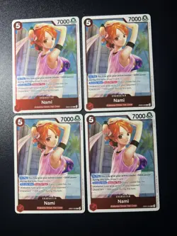 4x Nami EB03-006 RARE One Piece TCG Heroines Edition English playset - Image 1