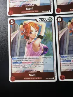 4x Nami EB03-006 RARE One Piece TCG Heroines Edition English playset - Image 3
