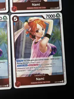 4x Nami EB03-006 RARE One Piece TCG Heroines Edition English playset - Image 4