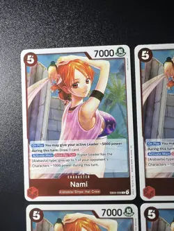 4x Nami EB03-006 RARE One Piece TCG Heroines Edition English playset - Image 5