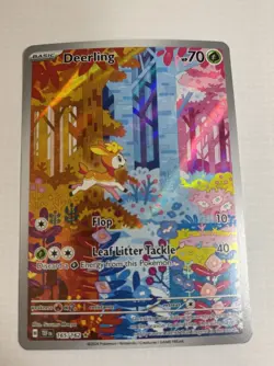 Pokemon TCG Deerling Card IR Temporal Forces 165/162 Near Mint Condition - Image 1