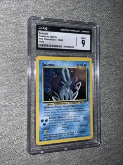 CGC 9 MINT Suicune 2001 Neo Revelation 14/64 Holo Pokemon Card HOLO TCG Grade - Image 1