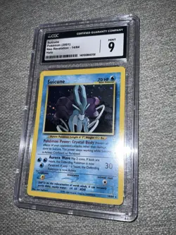 CGC 9 MINT Suicune 2001 Neo Revelation 14/64 Holo Pokemon Card HOLO TCG Grade - Image 2