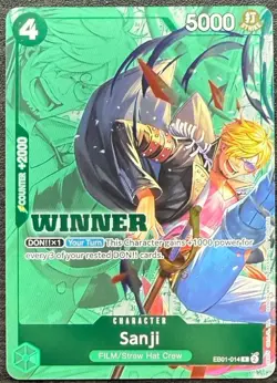 One Piece Card Game - Sanji (Winner Tournament Pack 2025 Vol. 1) EB01-014 R - NM - Image 1