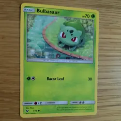 BULBASAUR 1/73 POKEMON CARD (SHINING LEGENDS SET) - Image 3