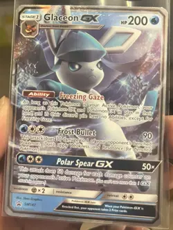 Pokemon TCG Glaceon GX Black Star Promo Card SM147 Near Mint - Image 1