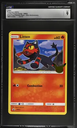 2021 Jumbo Promo Cards #SM02 Litten 9 - Image 1