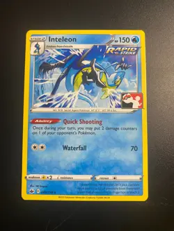 Inteleon Card 43/198 Pokemon League Play! Prize Pack Series One NM Championship - Image 1