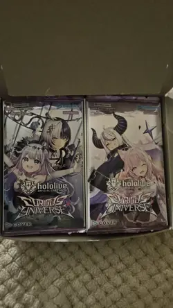 Hololive OFFICIAL CARD GAME Curious Universe ENGLISH Booster Opened Box/packs - Image 2