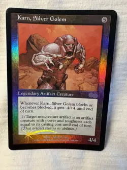Mtg Karn, Silver Golem Urza's Saga Foil 298/350 - Image 1