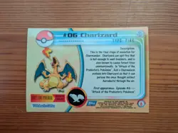 topps pokemon series 1 Charizard #06 - Topps Holo Foil - Pokemon - Blue Logo - Image 2