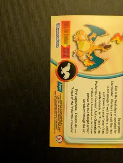 topps pokemon series 1 Charizard #06 - Topps Holo Foil - Pokemon - Blue Logo - Image 5