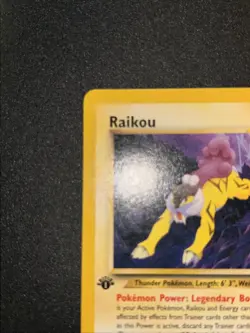 Raikou 22/64 Neo Revelation 1st Edition Pokemon TCG Vintage WOTC Free Ship! - Image 3