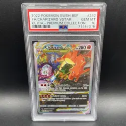 2022 Pokemon SWSH BSP FA/Charizard VSTAR Ultra Premium Collection #262 PSA 10 - Image 1