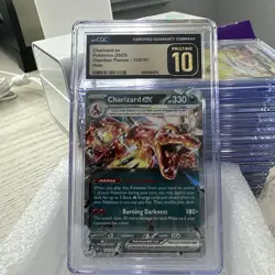 Pokemon 2023 Charizard ex Obsidian Flames 125/197 CGC PRISTINE 10 - Image 1