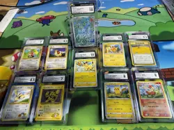 Pokemon TCG Lot Of 10 Cgc Graded Slabs - Image 1