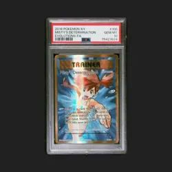 2016 POKEMON XY EVOLUTIONS #108 FULL ART/MISTY'S DETERMINATION PSA 10 - Image 1