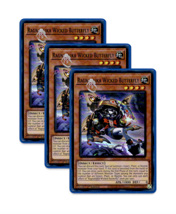 Yugioh! Ragnaraika Wicked Butterfly INFO-EN018 (SR) 1st Ed 3x - Image 1