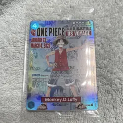 One Piece Monkey.D.Luffy CCG College Basketball US Voyage Holo Character Card - Image 1