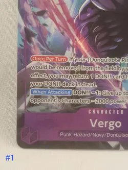 One Piece TCG Vergo Alt Art OP14-061 - Image 5