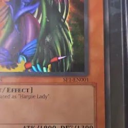 Konami Yu-Gi-Oh! Cyber Harpie Lady SP1-EN001 Effect Card English - Image 2