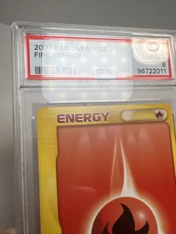 PSA 8 Fire Energy 2001 Pocket Monsters Japanese VS Pokemon Card - Image 5