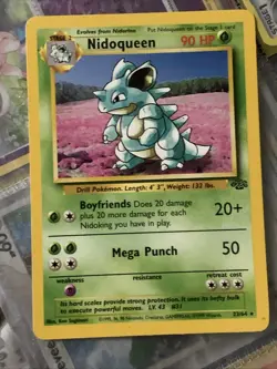Pokemon Card TCG Nidoqueen Jungle Card 23/64 Unlimited Edition Near Mint - Image 1
