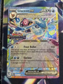 Pokemon TCG Glaceon EX 026/131 STAMPED PROMO Card Prismatic Evolutions - Image 1