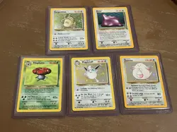 5X Holo Pokemon Vintage Card Lot LP/NM Great Condition - Image 1