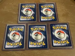 5X Holo Pokemon Vintage Card Lot LP/NM Great Condition - Image 2