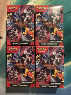 Lot Of 4 Destined Rivals Booster Bundles Sealed Pokemon TCG Scarlet & Violet - Image 1