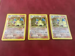 2000 Charizard 4/130 - Base Set 2 - Holo Rare - Pokemon TCG x3 - Image 2