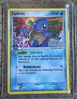 Squirtle 64/100 EX Crystal Guardians Stamped Reverse Holo Pokemon TCG LP-NM! - Image 1