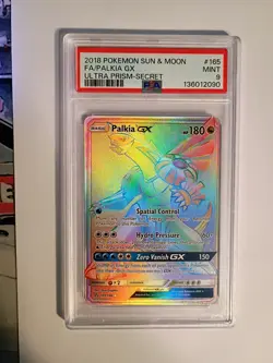 Pokemon Palkia GX 165/156 Sun and Moon Ultra Prism Rainbow Rare 2018 - Image 1