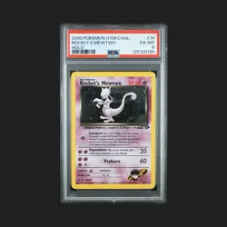 Pokemon Gym Challenge Rocket's Mewtwo 14/132 Holo PSA 6 Unlimited English - Image 3
