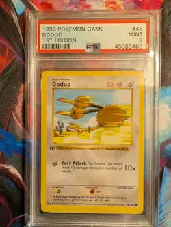 1999 Pokemon - 1st Edition Shadowless Doduo - Base Set 48/102 - PSA 9 - Image 1
